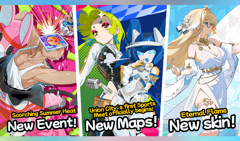 AstralParty_'s tweet photo. 📢 Version Update Notice
🗓️ Astral Party Update (0625)
💫 Greetings, Party Stars~

Maintenance begins June 25, 2026 at 10:00 (UTC+8)
⏳ Estimated duration: ~4 hours

🏟️ New Co-op Challenge Maps
Qualifier's Field • Knockout Round Stadium • Grand Finals Arena
Available from 06/25–09/02
✨ S8 — Synthetic Surge (Part I)
06/25–07/30
Earn Trophy Snow Globes and obtain the event skin [Cheerleader – Lulu]!
🔥 Summer Limited Event
[Eternal Flame – Rin]
06/25–07/29
🏕️ Clearpass
[Summer Campout – Papara]
06/25–07/29
☀️ Event — Scorching Summer Heat
07/09–09/02
Obtain the event skin [Sweltering Heat – Padman] for free!
🧪 Potential Activation
Slime Girl
✨ Returning Content
Pool Party – Ren
Dragon Blessing – Misaki
Please log back into the game once maintenance is complete 💫

For full update details, please check Discord or the in-game announcement.
#AstralParty #アストラルパーティー
