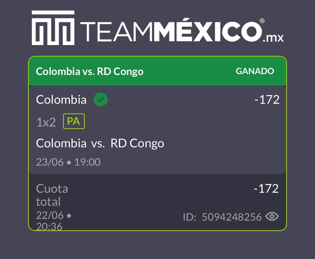 ElNegroPicks02's tweet photo. Gracias parceros 🇨🇴 

Dia pasado de vrg en el PREMIUM señores🫪✅4-1

Ahora vamos por la KBO⚾️😈 https://t.co/vXvbxCfY3m