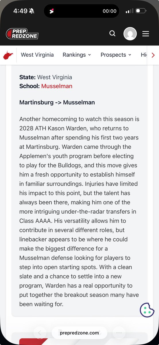 KasonWarden's tweet photo. Thank you @PrepRedzoneWV for the write up.. #Comebackseason @CoachBThomas @StevesSportsYT @SportsTalk_304 #FLEAT https://t.co/Eq2DosiugQ
