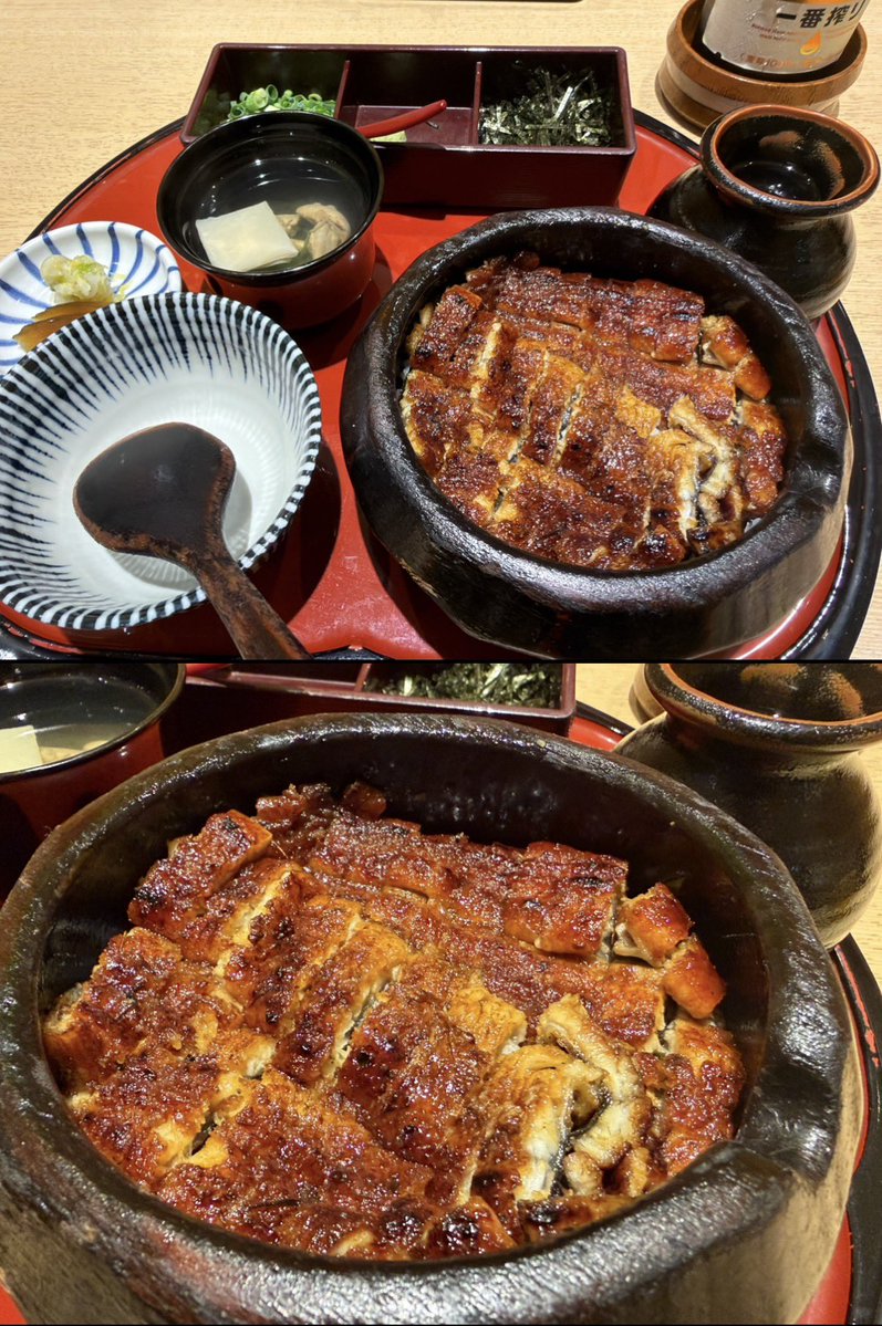 Urutiall's tweet photo. 名古屋と言ったらひつまぶし！！
てことでコース食べてきました。
白焼きの美味さを知った幸せ腹パン໒꒱· ﾟ https://t.co/jMXtKO35ef