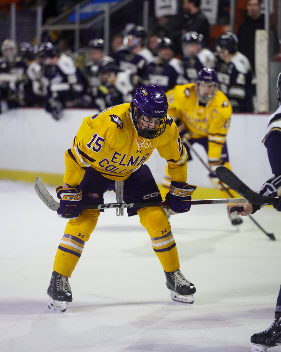 ECSoaringEagles's tweet photo. 2025-26 Men’s Ice Hockey recap!! 🏒🦅

✨ Recorded 4-3 road upset over #12 SUNY Geneseo!
✨ Season high 10 goals against King’s College!
✨ Collected a shootout victory over Nazareth on the road!
✨ 25 Players named to UCHC All-Academic Team! https://t.co/nCDbxOmsiC