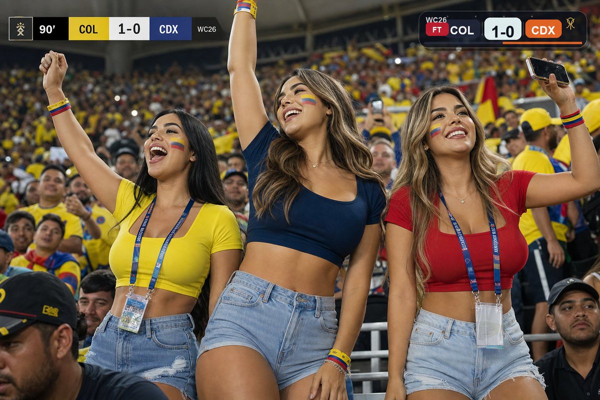 LoveFrameStudio's tweet photo. Scoreboard story: Colombia 1-0 Congo DR.
๐จ๐ด๐จ๐ฉ๐ฅ Colombia 1-0 Congo DR got the headline. Colombian fans got the screenshot.. #WorldCup #MatchRecap #COLCOD #LuisDiaz https://t.co/JoAuoPPVrd
