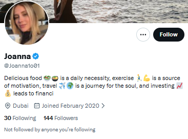 jooanneeeee's tweet photo. @Joanna1o01 This is a scam account that has stolen my friend's Instagram photos. The account is UK-based, but my friend mainly lives in Dubai. Please be careful to distinguish between legitimate and fraudulent accounts https://t.co/ed2JhVkD6l