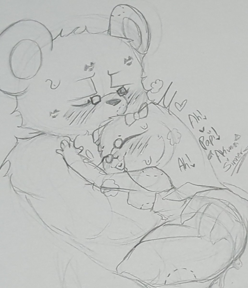 SinnerAkuma's tweet photo. Cómo que hace un poquito de calorsh~ 
Besito a mi osito lindo antes de dormir ~ 
#Furry #NSFW https://t.co/VpSJcmN1q2