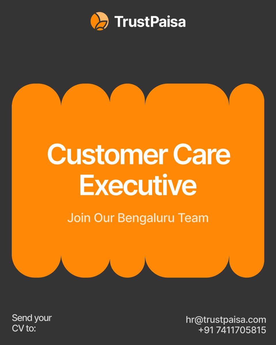 TrustPaisa's tweet photo. https://t.co/KjXozrA4J6

Ready to make a difference in customer experience?

TrustPaisa is hiring Customer Care Executives!

Join our WhatsApp community for real-time update alerts &amp; more:
https://t.co/VuccDegH7X

#fingular #trustpaisa #CustomerCareExecutive #CustomerSupportJobs https://t.co/iQbN1Ft6dS
