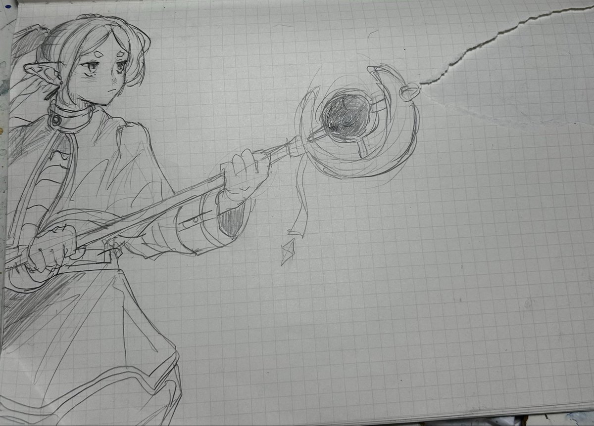 odadadao123's tweet photo. フリーレンがノート破壊してた
#イラスト https://t.co/spA65jl7nm