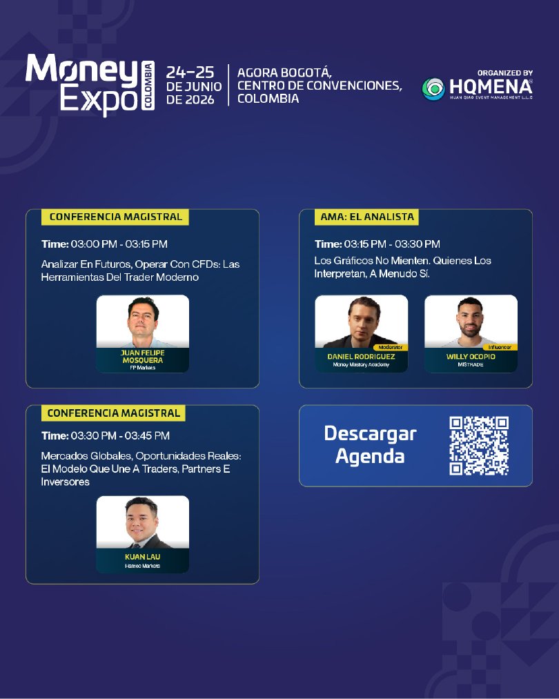 MoneyExpoGloba1's tweet photo. 🧵

Descubre las conferencias, paneles, Fireside Chats y sesiones AMA que forman parte de la agenda del Día 1.

Planea tu recorrido, identifica las sesiones que más te interesan y aprovecha al máximo tu experiencia.

#MoneyExpoColombia #Fintech #Trading #Bogotá https://t.co/nBuFE8ks8R