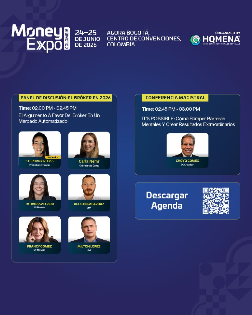 MoneyExpoGloba1's tweet photo. 🧵

Descubre las conferencias, paneles, Fireside Chats y sesiones AMA que forman parte de la agenda del Día 1.

Planea tu recorrido, identifica las sesiones que más te interesan y aprovecha al máximo tu experiencia.

#MoneyExpoColombia #Fintech #Trading #Bogotá https://t.co/nBuFE8ks8R