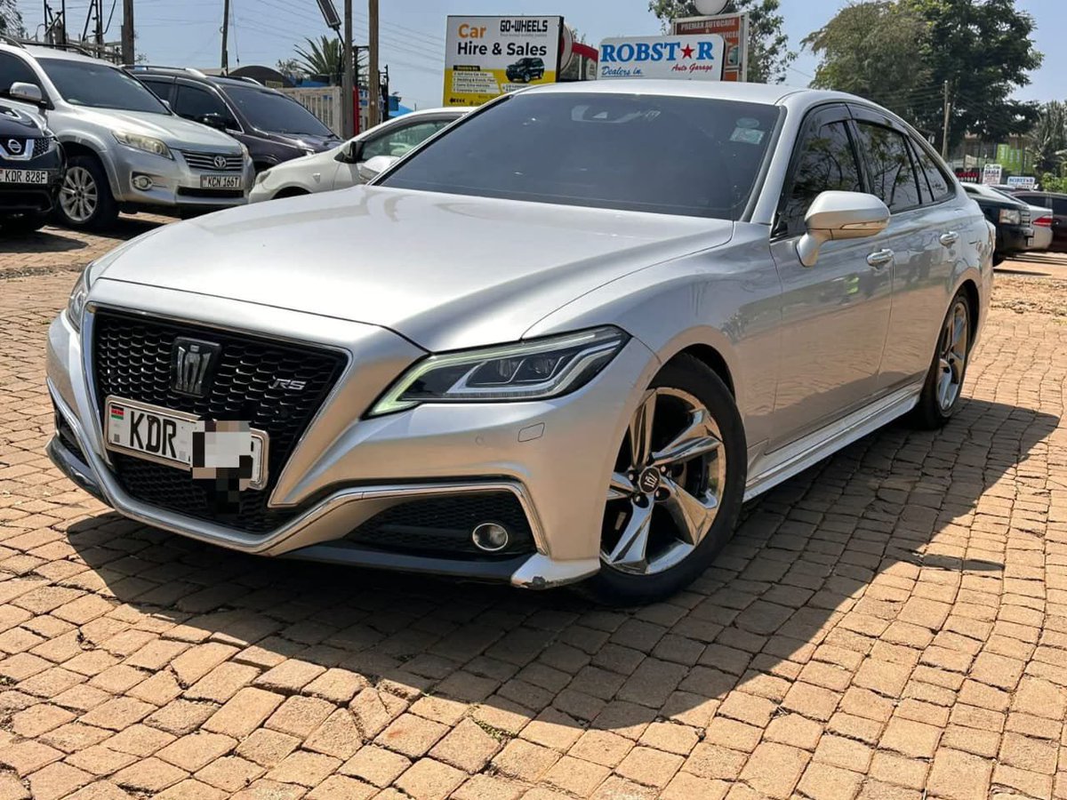 JaMtoka's tweet photo. - 2018 Toyota Crown RS 🇯🇵 (ARS220)
- KSh2.95 Million 
- Fuel Tank: 66L
- 10-13km/litre
- Mileage: 70,144km
- Location: Nairobi 🇰🇪
- +254733665551 (WhatsApp)
- michael@beyondtarmac.co.ke 

- 2.0-litre 4-Cyl Turbocharged Petrol (8AR-FTS)
- 241bhp @ 5200-6000 rpm 
- 350Nm @  1650-4400 rpm
- 8 Speed AT with Paddle Shifters
- RWD

- 10 Airbags
- Active Noise Control
- Auto Hold
- Electronic Parking Brake 
- Hill Start Assist
- LED Daytime Running Lights
- Traction Control 
- Tyre Pressure Monitoring System 
- Vehicle Stability Control 
- Toyota Safety Sense 2.0:
√ Pre-Collision System with Pedestrian Detection 
√ Lane Departure Alert with Steering Assist 
√ Dynamic Radar Cruise Control 
√ Automatic High Beam
√ Lane Tracing Assist
√ Road Sign Assist

- Dual Screen Setup: Navigation and Multimedia, Climate and Vehicle Controls
- Bluetooth Connectivity 
- USB Ports 
- Voice Recognition 
- 10-Speaker Toyota Premium Audio System 
- 300 Watts

- Alloy Wheels 
- Fog Lights 
- ½ Leather Seats
- Shark Fin Antenna 
- Wing Mirror Blinkers