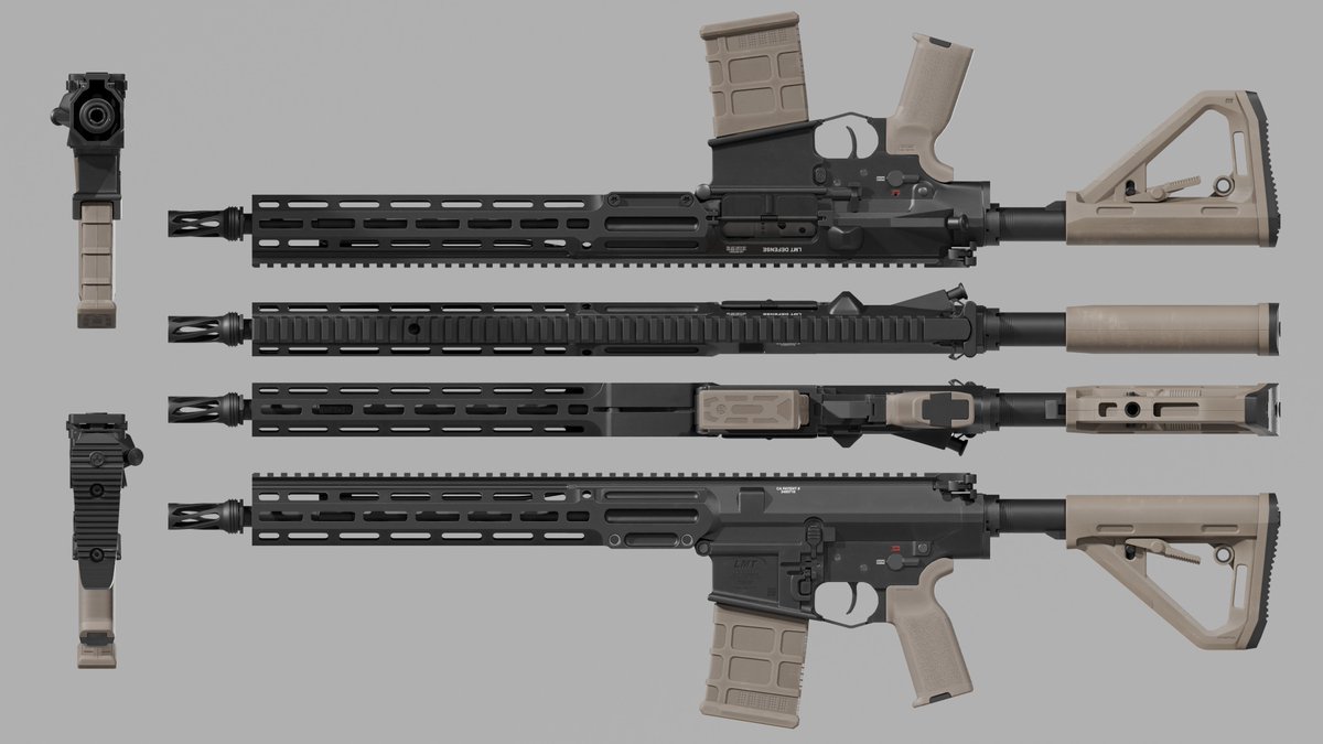MarkH0225's tweet photo. LMT MK24 MRGG-A 14.5"
base model render https://t.co/tVQCLeqnoT