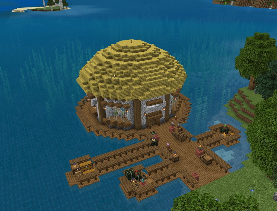 LuigiTKO's tweet photo. made a fishing hut for my sea pickle farm https://t.co/EUvmVJ3jyU