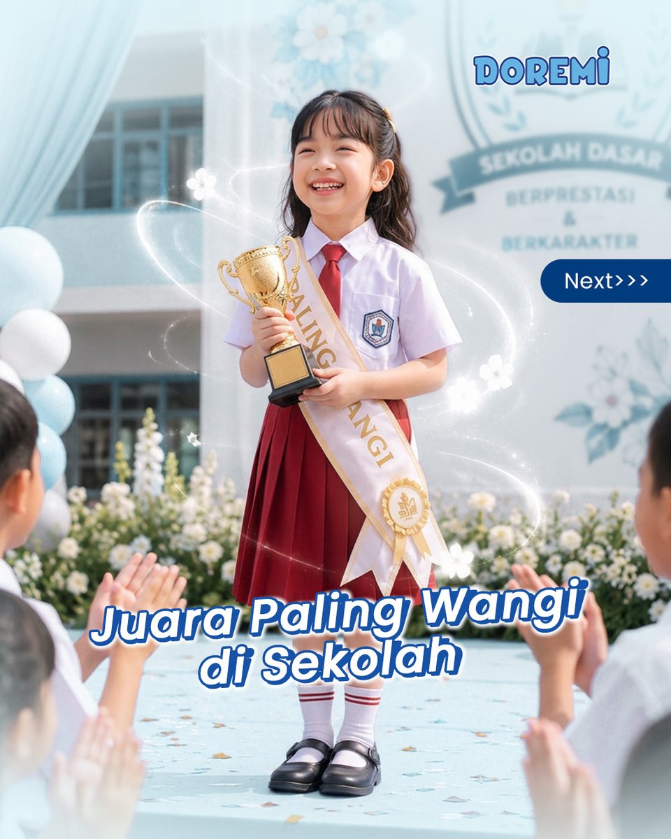 doremiID's tweet photo. Jangan lupa spray Doremi dulu! ✨

Biar si kecil tetap wangi, happy, dan nyaman saat berlari, bermain, dan seru-seruan bersama teman-teman 💙

Siap jadi si paling wangi &amp; percaya diri di setiap aktivitas seru Si Kecil? 😎

#Doremi #DoremiSeruTiapHari #DoremiKidsCare https://t.co/WKuCRFaJTu