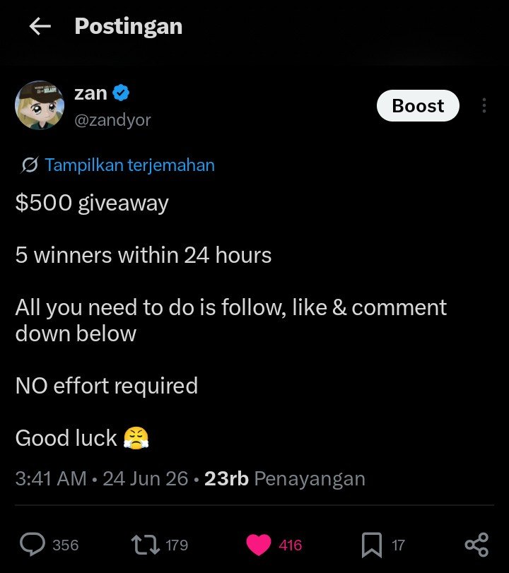junpified's tweet photo. @zandyor thank you for the opportunity!! i'm a student trying to find extra money to pay my school fee :( already follow, like, and comment! https://t.co/5Rl7uo4Oqf
