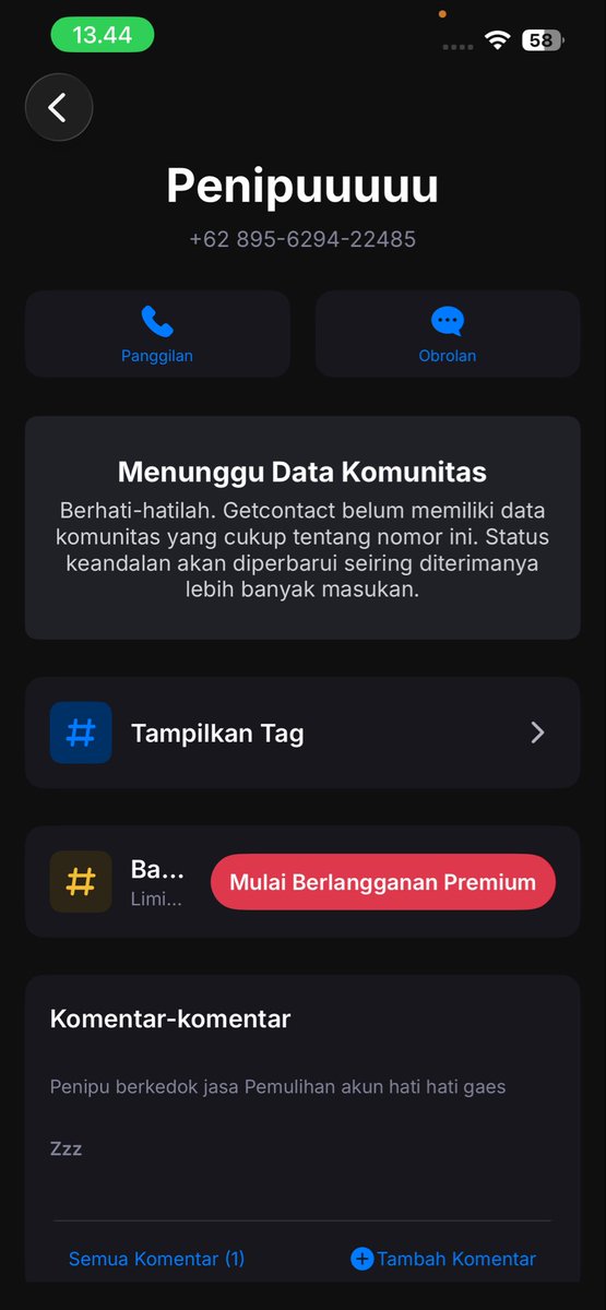 Moonlight_npa's tweet photo. help me guys, temen aku kena scam jasa pemulihan akun, +62 895-6294-22485 ini no nyaa dia malah ngancem balik buat viralin dan ngedit foto (katanya), dengan alasan pencemaran nama baik, justru yg pencemaran nama baik lu ajg https://t.co/pphBayMGTw