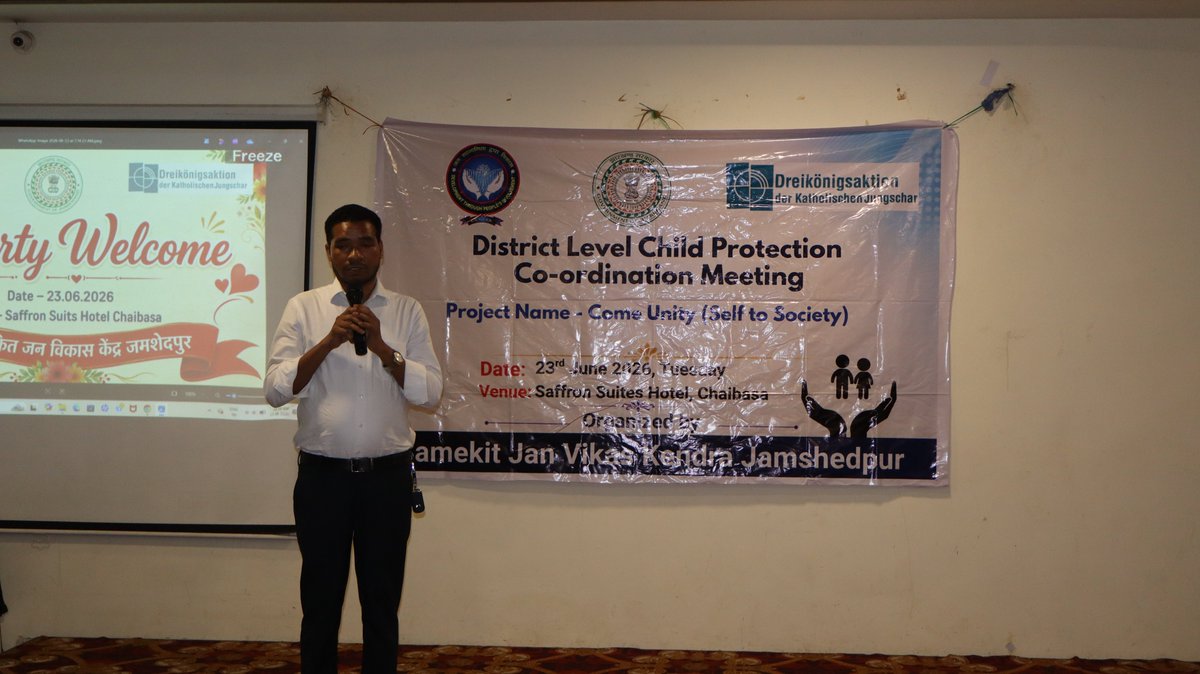 samekit_k's tweet photo. 📢District-Level Child Protection Co-ordination Meeting successfully held in Chaibasa.
The meeting brought together stakeholders from government departments, law enforcement agencies, child protection organizations, and civil society to strengthen child protection systems. https://t.co/oWPivlzruO
