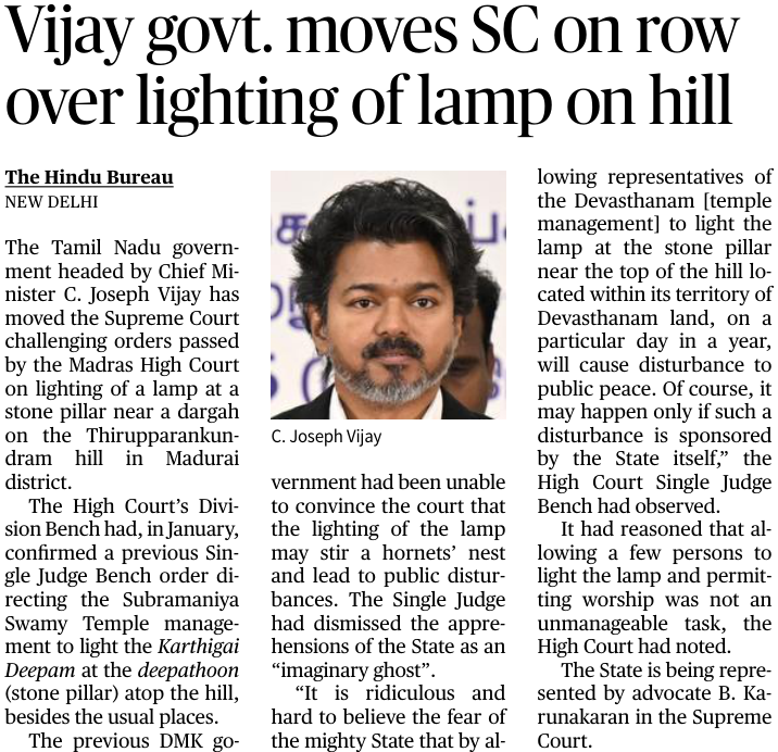 prasannavishy's tweet photo. A hard-fought judicial victory affirming a basic religious right of Hindu has barely been secured, and Tamil Nadu government is already in the Supreme Court challenging it.

The Madras High Court (single judge as well as bench) found no basis for the State's apprehensions and rejected its objections. Yet, instead of facilitating a long-standing religious practice, the government continues to litigate against it.