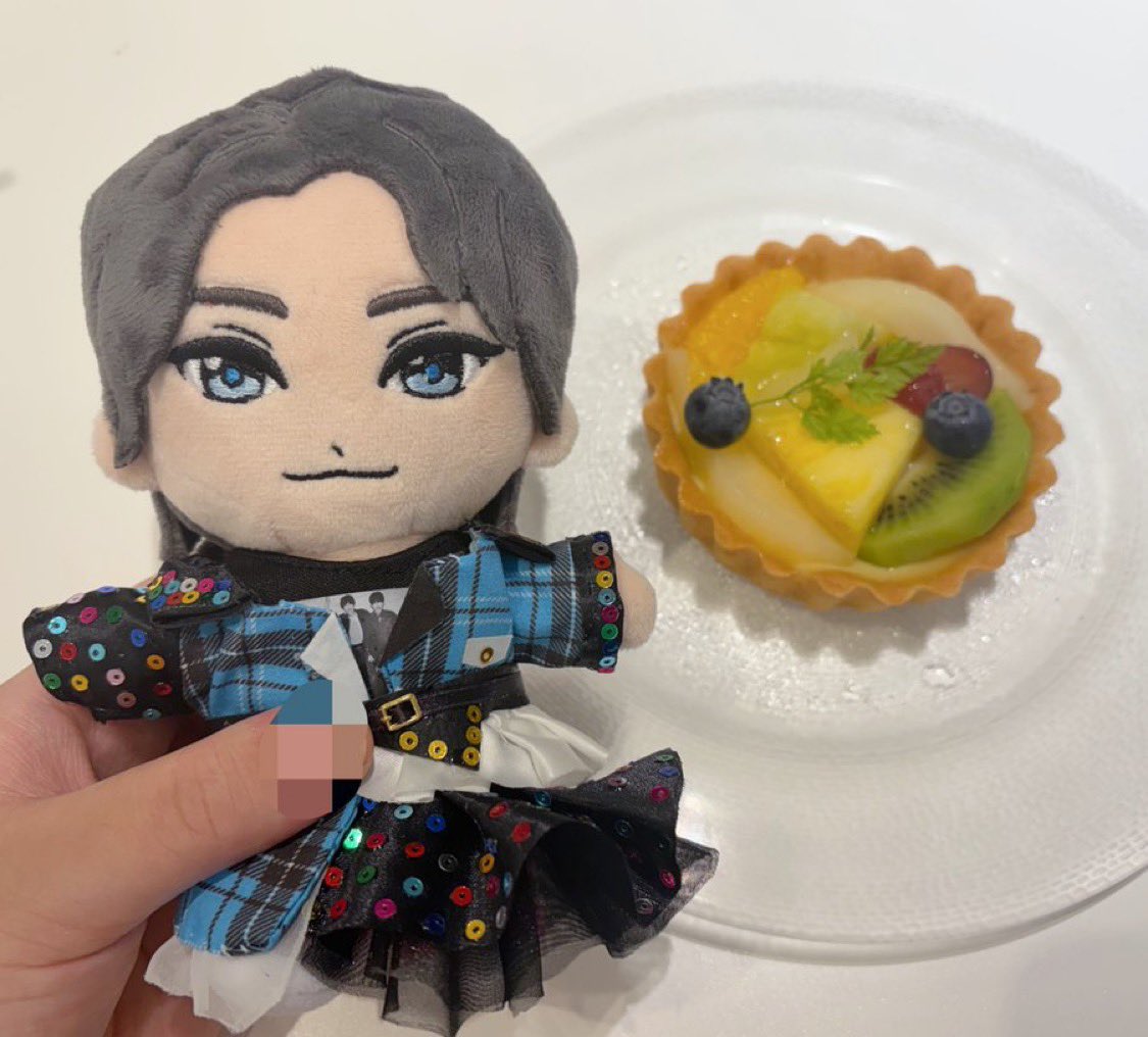 nob_zombie's tweet photo. 美味しいケーキ食べたよ🍰🩵 https://t.co/1pUaMeJ52c