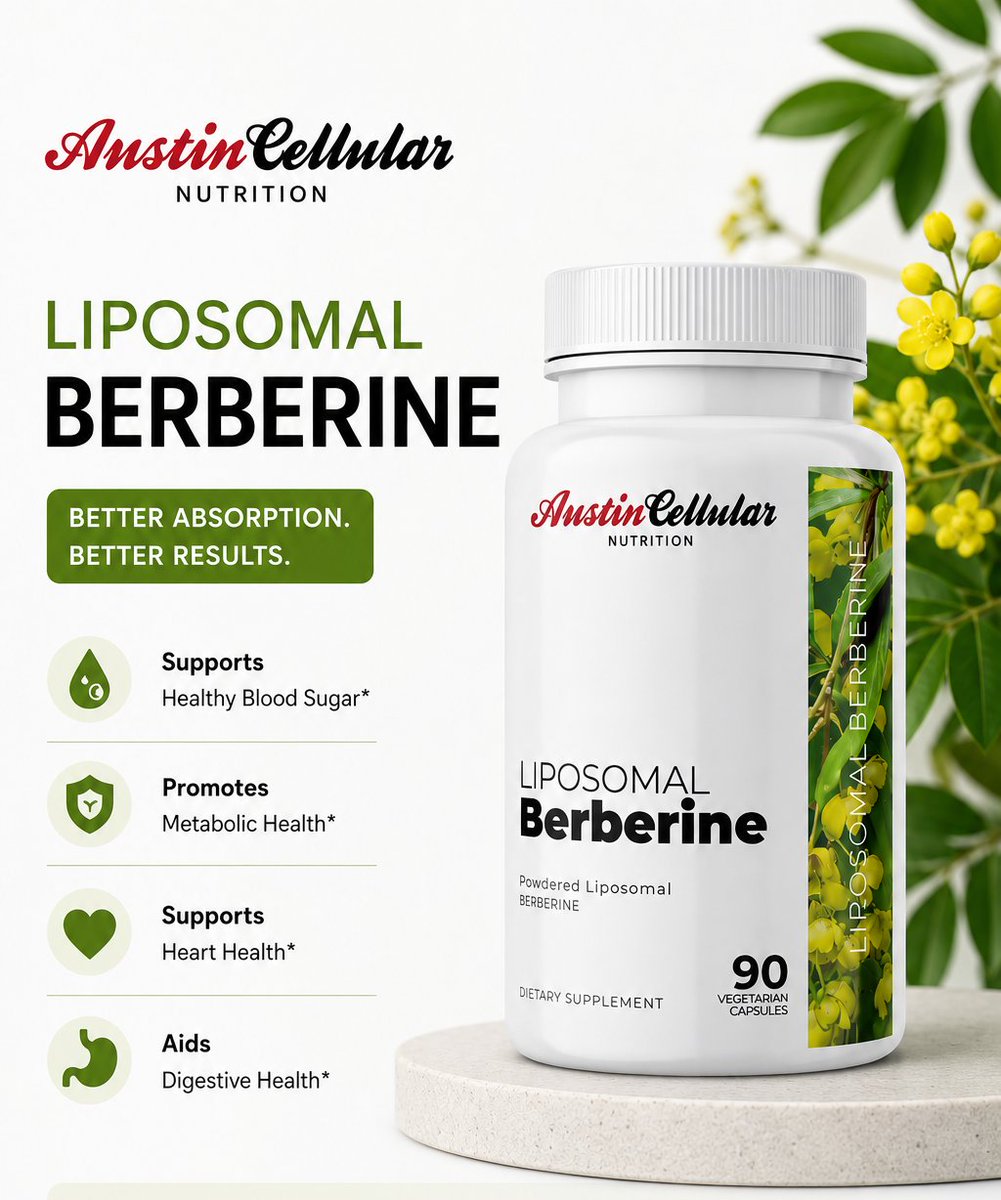 AustinCell18073's tweet photo. Discover the power of Liposomal Berberine for metabolic, heart, and digestive wellness support.* 💚
#Berberine #LiposomalBerberine #HealthSupplements #WellnessLifestyle #MetabolicHealth #BloodSugarSupport #HeartHealth #DigestiveWellness #Nutrition #HealthyLiving #Supplements # https://t.co/TiEGOVcb1z