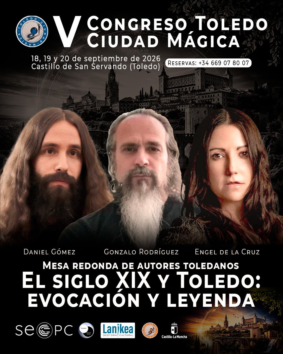 sociedadsecpc's tweet photo. 📚 Toledo se lee, se imagina y se sueña.
@Dgomezaragones, @laforjayespada y @ComuneraEngel protagonizarán la mesa redonda "El siglo XIX y Toledo: evocación y leyenda".
🗓️ 18-20 septiembre 2026
📍 Castillo de San Servando
🏰 Posibilidad alojamiento
📲 669 078 007
🫴🏼¿Nos acompañas? https://t.co/LyDijGitUS