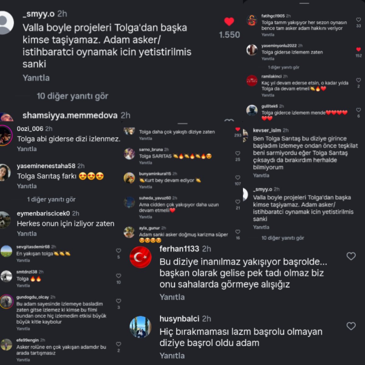 togimw's tweet photo. Şu yorumlar o kadar haklı ki gerek kanal olsun gerek yapım ve dizi ekibi olsun tolgayı dizide tutabilmek için kendini paraladı ve başardı da 7. Sezon için umutlar yüksek biz toginin çıkmasından yanaydık ama kalmayı seçti bize de arkasında durmak yakışır🔥

#TolgaSarıtaş #Teşkilat https://t.co/I0dKDnraKq