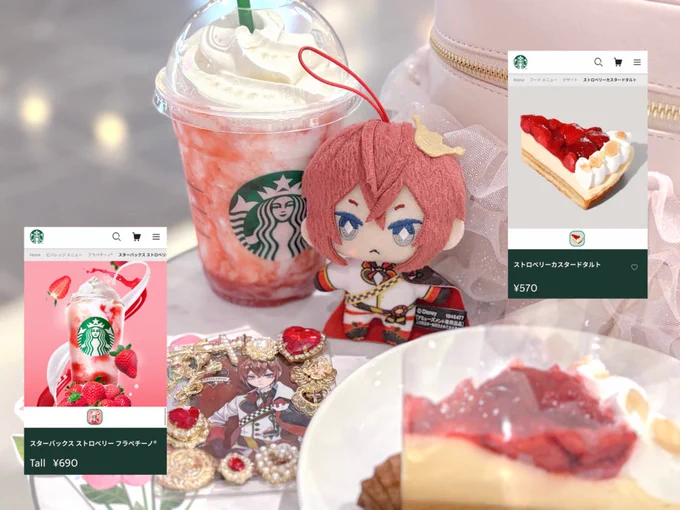 リドルくんとお茶会𓈒𓏸ぴったりまさにな苺タルトもあって神だったㅠ ̫ㅠ
