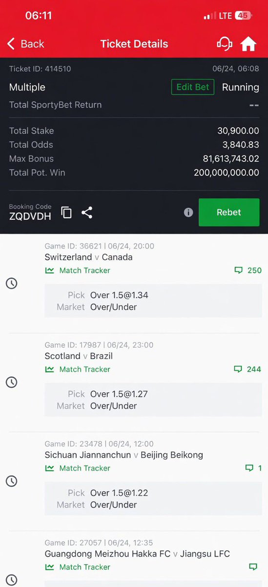 BlaqYonda7's tweet photo. 2026 Blessing ⚽️ 🪽(Over 1.5)

3.8k odds (Today only)

30k wins 200 million 

Retweet and drop id 

Flex 💪🏼 edit ✍️ ignore 😌 https://t.co/SenJl10gdx