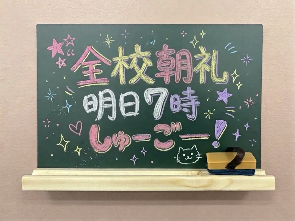 kokosei_kazoku's tweet photo. /／
📢明日6/25(木) 
　AM7:00は全校朝礼！Xに集合！
\＼

#高校生家族 https://t.co/crTQyoMBEH