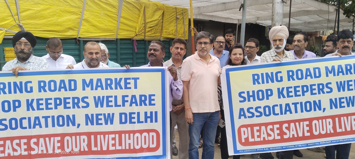 pankaj_dpharm's tweet photo. 217 shopkeepers. 60+ years. One market. Hundreds of families.Ring Road Market has stood since 1962,but today our livelihoods are at risk. We seek justice, and the right to earn an honest living.Please intervene before a 64-year legacy is
@AmitShah @PMOIndia @aajtak @republic @ANI https://t.co/84U9yUzf5p