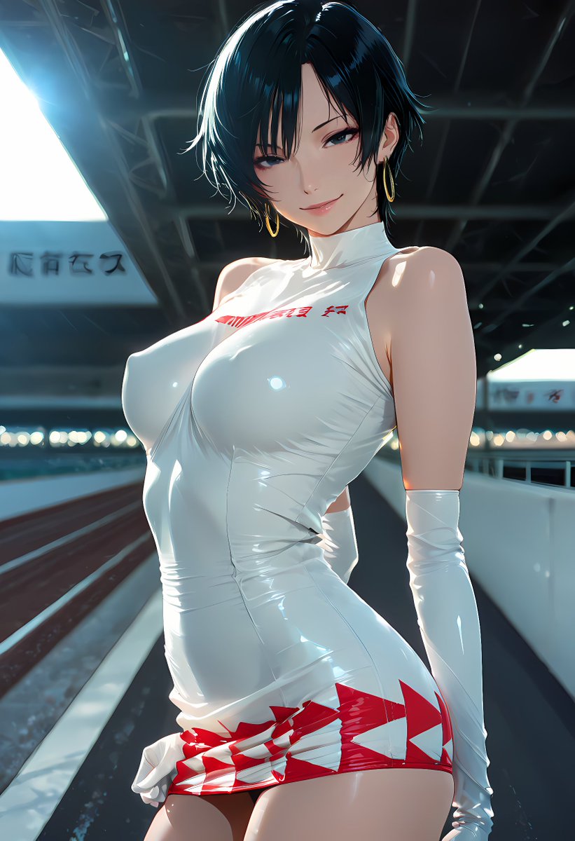 romfuku's tweet photo. リッジレーサーの永瀬麗子を生成してみました。画像と動画を同時に投稿できるみたいだったので、この画像をベースにAI生成した歩く麗子さんの動画もご堪能ください。

SFW illustration. No nudity, no suggestive intent.
#AIイラスト #fumanfuku #永瀬麗子 https://t.co/LjtRvyaIdE