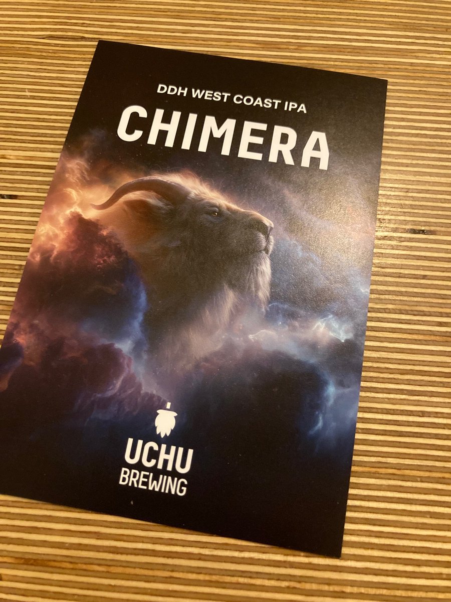 onTap12's tweet photo. 6/21あげ忘れ分
＜新規開栓①＞
・山梨 うちゅうブルーイング / CHIMERA
Alc : 7％【DDH WEST COAST IPA】
レモン。ブルーベリー。グレフル。
ホップ全開のDDH West Coast IPA。

#うちゅう飲める
#飲んだことないビール
#クラフトビール探検隊
#ビールとの出会い
#BEERSPACEonTap https://t.co/uEQAGwdVep