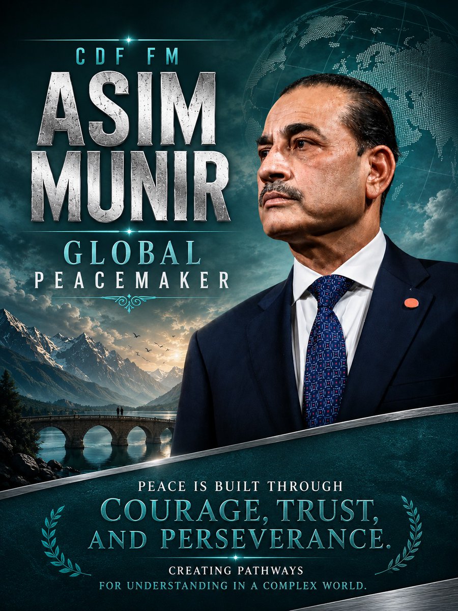 Aimilicious_'s tweet photo. CDF Asim Munir’s diplomatic engagements continue to showcase Pakistan’s commitment to dialogue, cooperation, and regional stability. Peace remains the priority.
#CDFGlobalPeacemaker
#CDFForGlobalStability https://t.co/YEizWOPsXK