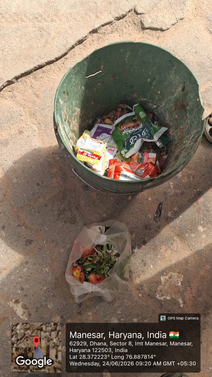MCManesar's tweet photo. 🤝 #MCM Team, #3RZeroWasteFoundation Team और #PoojaConsulations Team प्रतिदिन एक साथ मिलकर वार्ड-7, ढाणा में स्वच्छता एवं सोर्स सेग्रीगेशन के प्रति जन-जागरूकता फैला रही हैं।

“मेरा वार्ड, मेरी जिम्मेदारी – स्वच्छता में सबकी भागीदारी” 

#SwachhManesar #SwachhataHallaBol https://t.co/r3TJ87XTVo