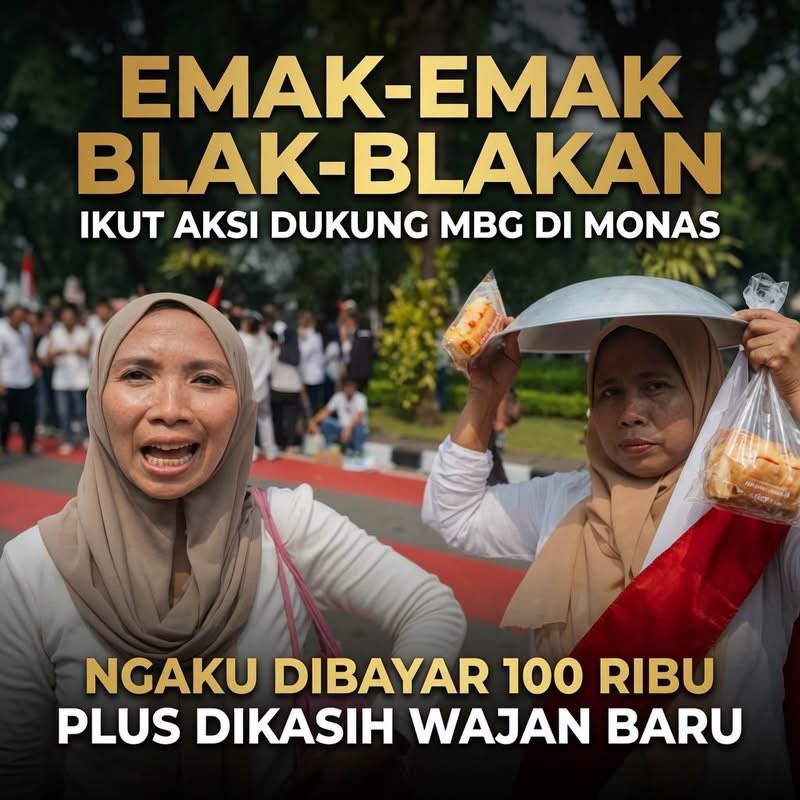 boxxtoc's tweet photo. Pidato Prabowo di Gorontalo: “saya tahu siapa yang bayar demo”

Kok bisa Prabowo ngomong gini, ini berita yang masuk ke kuping Prabowo udah di filter habis habisan/ memang Prabowo malu mengakui programnya GAGAL TOTAL

Nih demo dukung MBG yang dibayar 100ribu plus wajan baru https://t.co/tn1Y8iWJmb