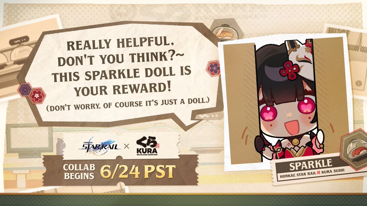 maddyisgarbage's tweet photo. Sparkle &amp; Aventurine Need Your Help
I will insert 1 sushi plate!
🍣

#PenaconySushiPlates
#HSRXKuraSushi

https://t.co/oVIoTOQkx3