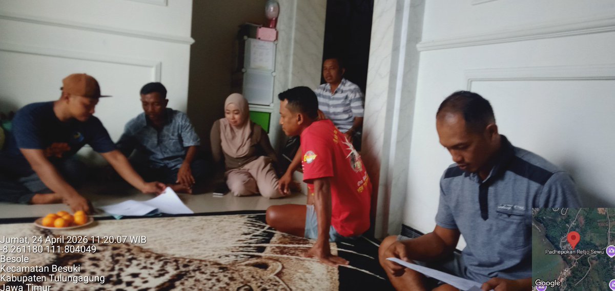 Mtweet1284's tweet photo. Jum'at (24/4/2026), M. Azis Muslim, Luhkan Kab. Tulungagung, malakukan Pendampingan KUB Mina Mitra Kencana Pantai Popoh dan menyampaikan Informasi terkait Dampak Geopolitik dan Acaman El Nino https://t.co/1qi62vXKSP