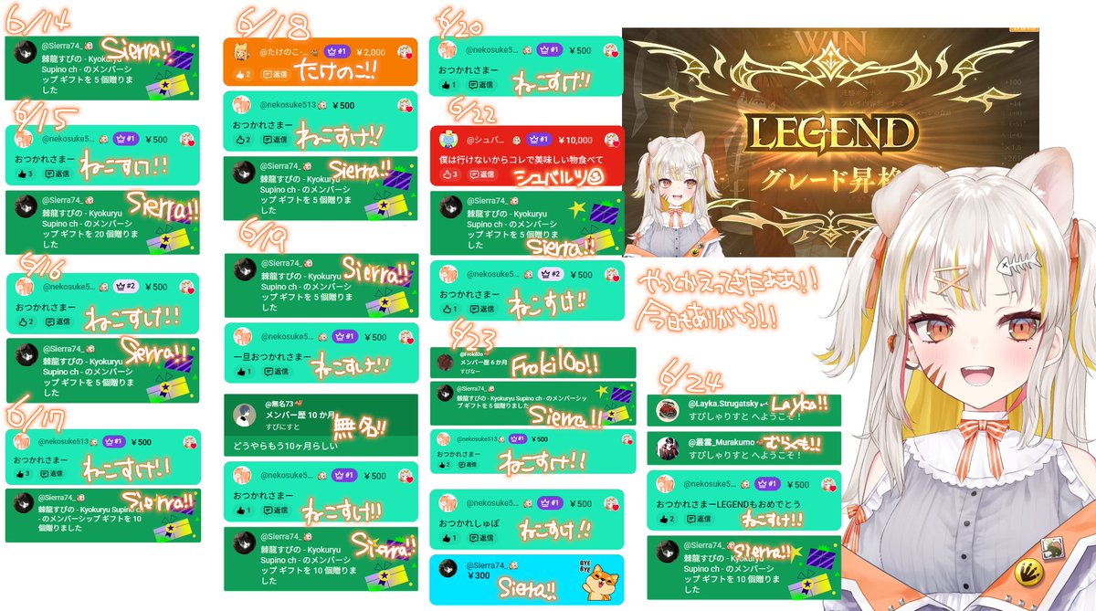 今日もありがとおおおおおお！！！ 目標にしてたLEGENDいけてほんまに
