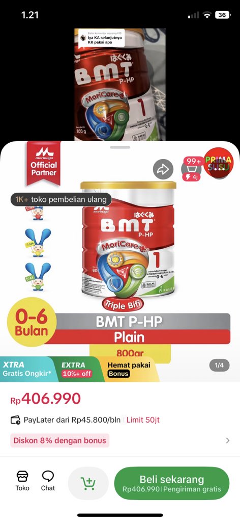 dwikartikkaaaa's tweet photo. Padahal kmren beli nggak sgini 🥹 https://t.co/oHn7xqkQxe