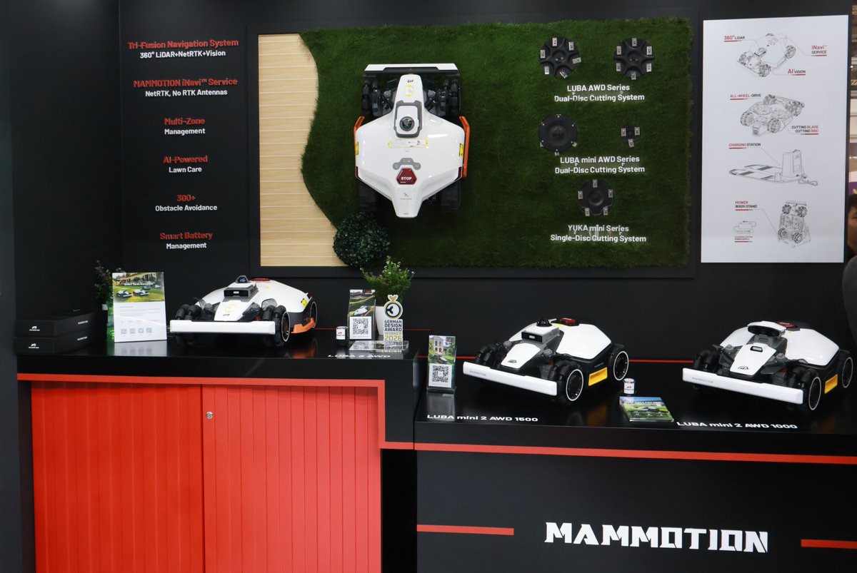 mammotiontech's tweet photo. 𝗟𝗮𝘀𝘁 𝗗𝗮𝘆 𝗮𝘁 𝘀𝗽𝗼𝗴𝗮+𝗴𝗮𝗳𝗮 𝟮𝟬𝟮𝟲! 🚀

It’s been a pleasure connecting with lawn care professionals, partners, media, and outdoor living enthusiasts from around the world. Thank you to everyone who stopped by the Mammotion booth to explore our latest outdoor robotic innovations, watch live demonstrations, and share valuable conversations with our team.

📍 𝗛𝗮𝗹𝗹 𝟲, 𝗦𝘁𝗮𝗻𝗱 𝗘𝟬𝟯𝟵
📌 𝗞𝗼𝗲𝗹𝗻𝗺𝗲𝘀𝘀𝗲, 𝗖𝗼𝗹𝗼𝗴𝗻𝗲, 𝗚𝗲𝗿𝗺𝗮𝗻𝘆

See you at the booth! 👋
#spogagafa #Mammotion #SmartGarden #RobotLawnMower