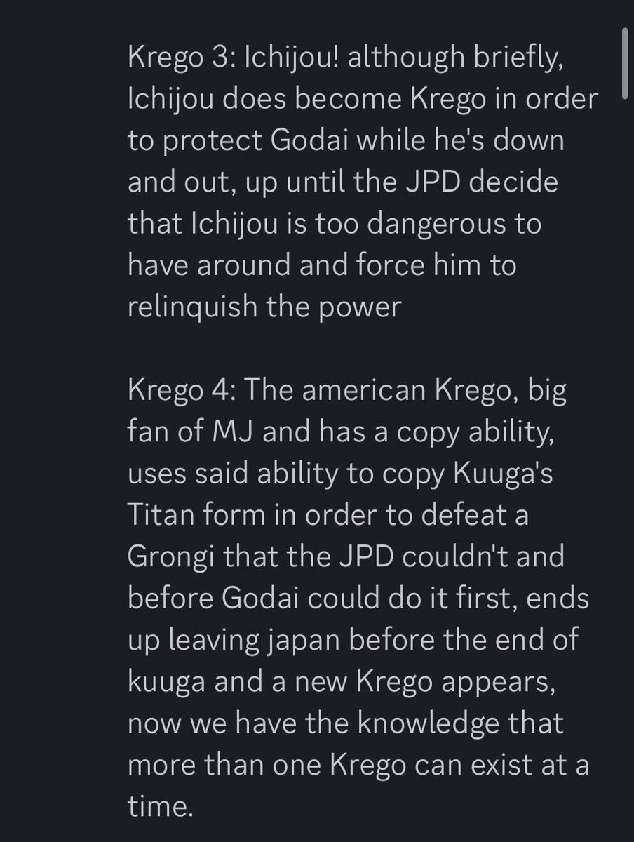 KamenRider0827's tweet photo. Tired of all these LARPERS so here’s the definitive list of ALL of Krego’s users (so far) (more in replies) https://t.co/C97UDiQyoq