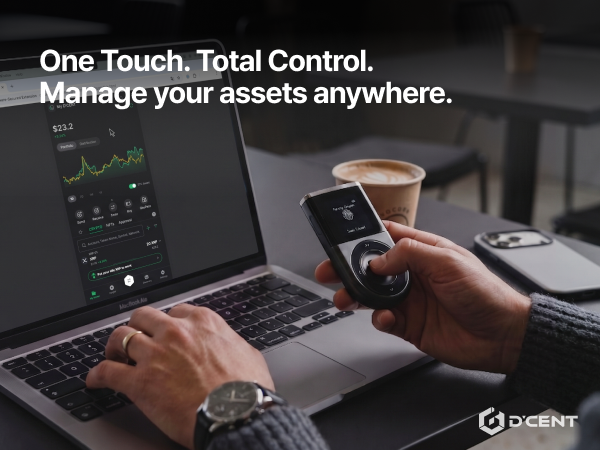 DCENTWALLETS's tweet photo. Using D'CENT on a bigger screen?
Yes, right in Chrome. 🖥️

✅ Same keys, no new seed phrase
✅ Full dApp support
✅ Signed on your device, never the browser 🔐

*Biometric Wallet users for now. https://t.co/QCi37USYZS