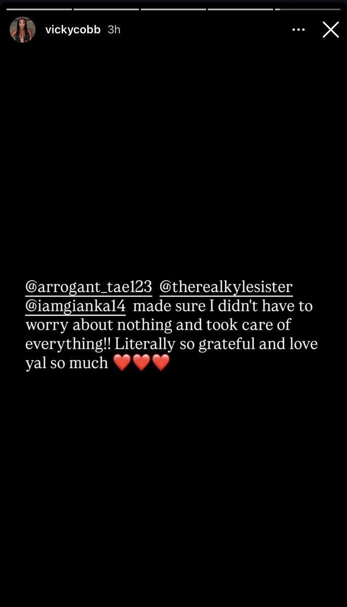 msarithedon's tweet photo. @GotDaScoop Y’all in the comments saying she fought Vicky when Vicky posted this on her IG thanking her for her birthday. 😂😂 like stfu. https://t.co/Qk1eHyp9hi