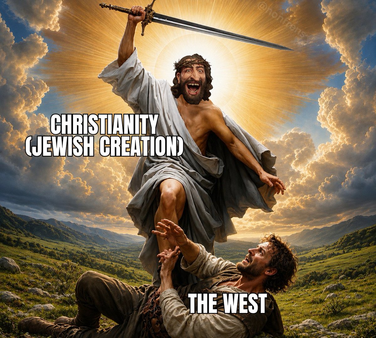 nonfrens's tweet photo. By my oath and my blade, this blasphemy ends here! 😤🙏🏻 https://t.co/sviT4zvjVM