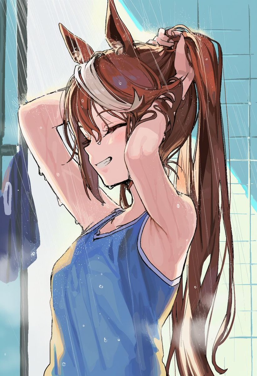 ai_18yo's tweet photo. SFW　トーカイーテイオーの朝練
#ウマ娘 https://t.co/NJKsG6eznI
