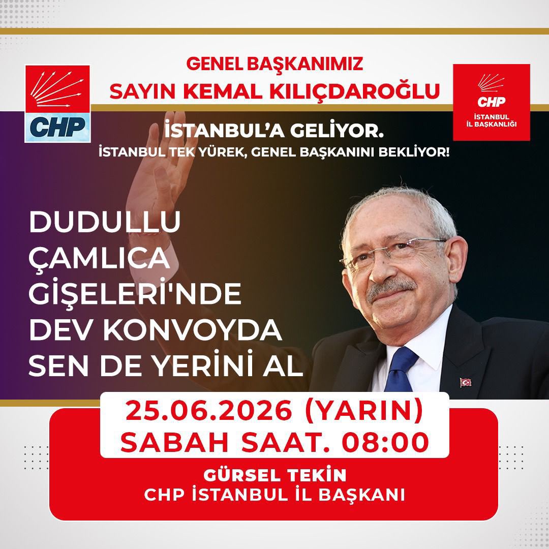 tolqahanerdoqan's tweet photo. 📌CHP Genel Başkanımız Sayın Kemal Kılıçdaroğlu’nun yarın yapacağı İstanbul programı öncesinde Çamlıca Gişelerde karşılıyoruz. 

@kilicdarogluk @gurseltekin34 https://t.co/I28h3FB29o