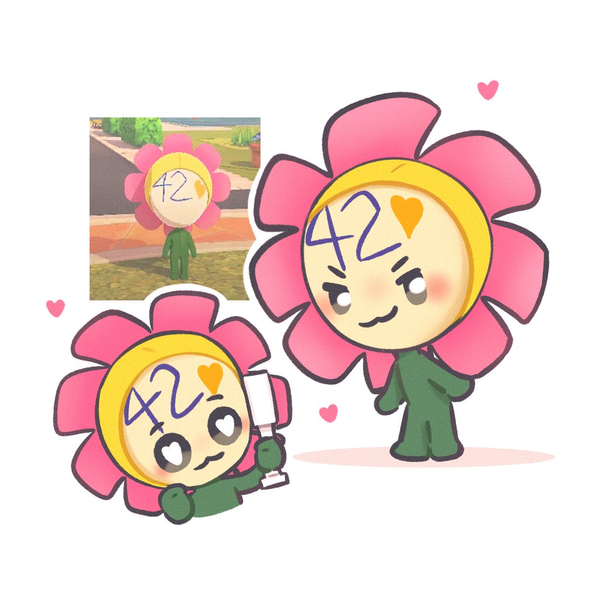 fleurensh's tweet photo. they used jihoon’s version of sai that he made in tomodachi life in their video now 😭 should this be our official mascot? 🧐 https://t.co/OmaweeUJaq