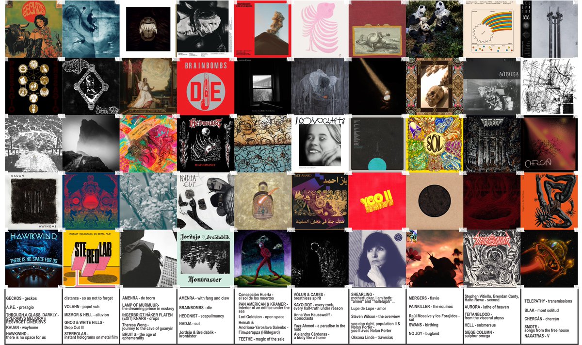 ___NIHIL___'s tweet photo. .
MMXXV's post-everything, worth listening music (top 100 only, in no particular order).
. https://t.co/RxztmMOnvi