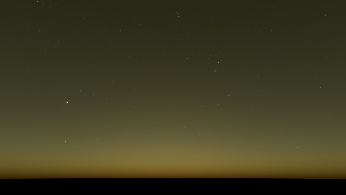 CelestiaProj's tweet photo. Now that sRGB rendering has been added, we can revert the Earth's atmosphere parameters back to the ones used before 1.7.0, making it more accurate to true colour photos of Earth. Views from the surface also look better.

#space #computergraphics #rendering #OpenGL #opensource https://t.co/kJKd5mi6QS