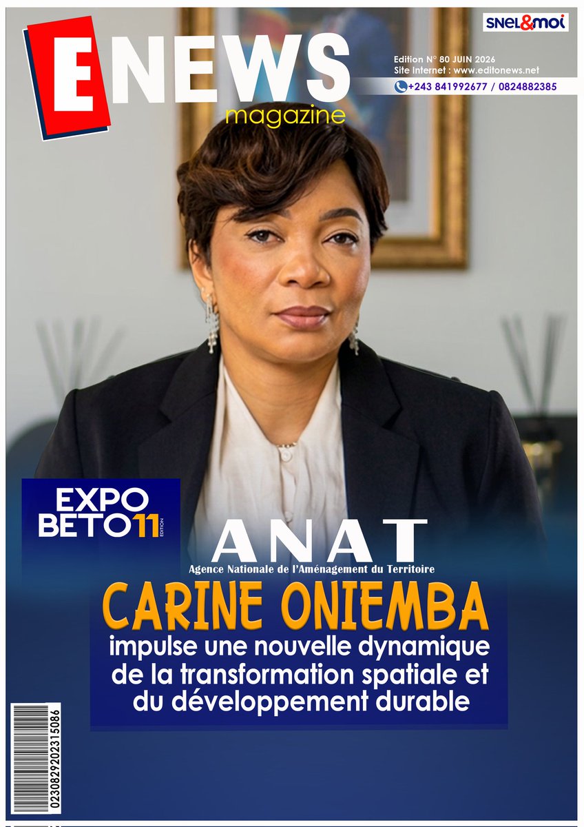 Editeurnews's tweet photo. 🚨 RDC : Découvrez l’ANAT, moteur de la transformation territoriale et du développement durable. Sous l’impulsion de Mme Carine Oniemba Amanvo, #ANAT #CarineOniemba @anat_rdc , @JeanBamanisa @CadastreMinier https://t.co/OPpJIjOP1F