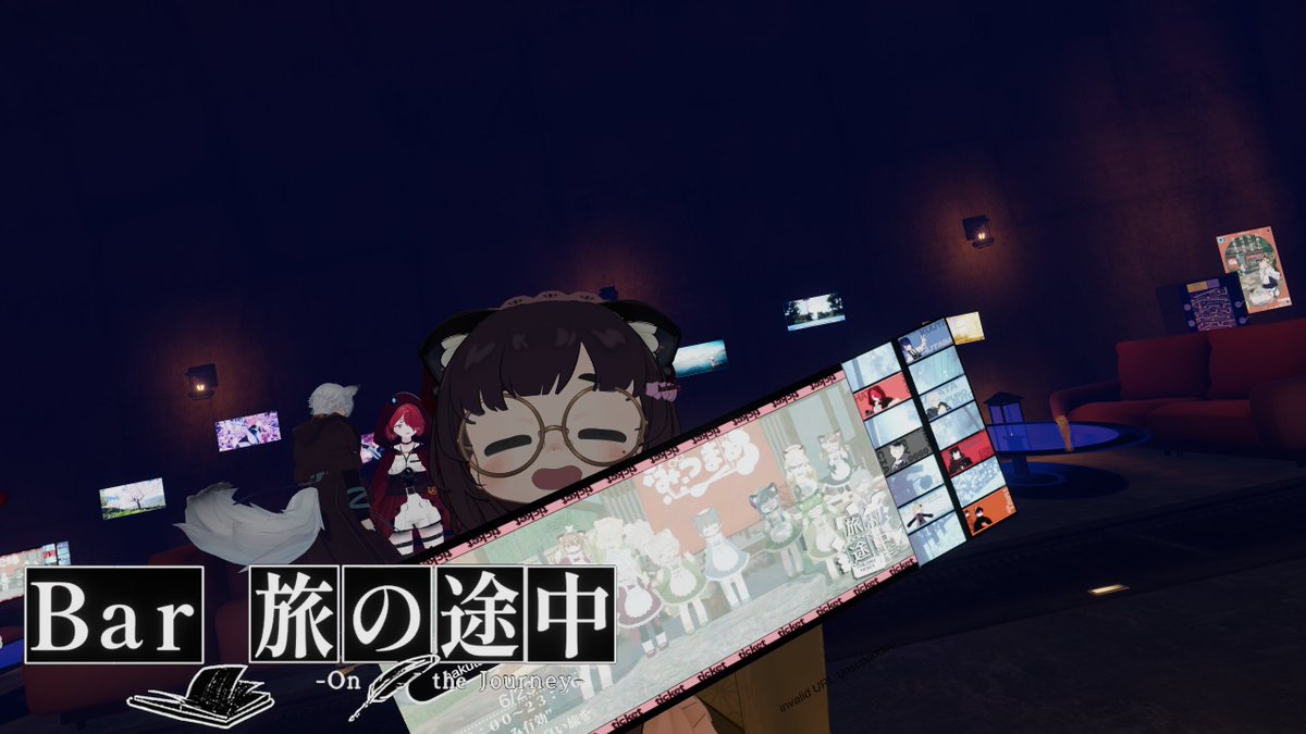hakutan_sumi's tweet photo. 「BAR旅の途中」さんにご招待いただき、狸喫茶みつまめのみんなとの交流会を開いていただきました！
チケット持って列車に乗る没入感も凄かったし、本営業の時にこっそり遊びに行きたいです！

#旅の途中 #狸喫茶みつまめ https://t.co/R8vjVk0sa3