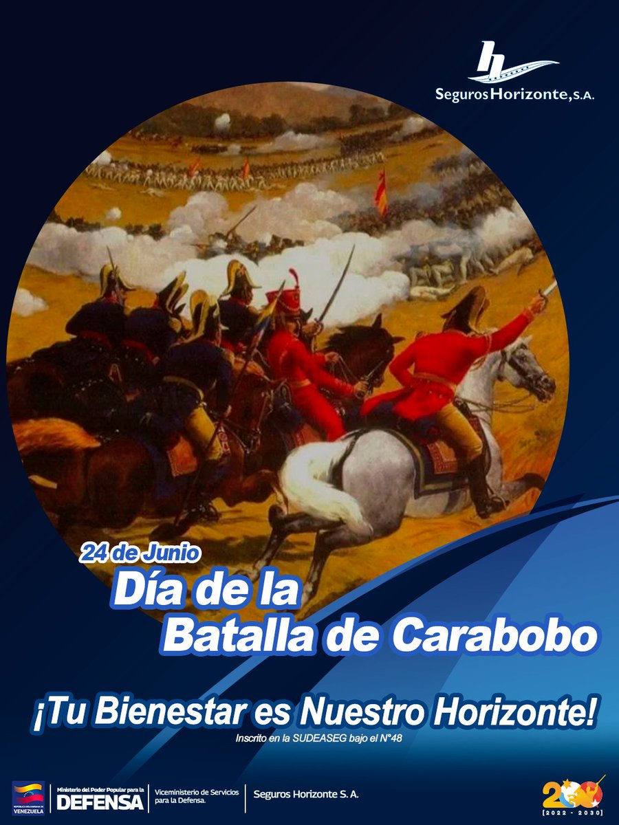 SegHorizonte_ve's tweet photo. #Enterate  📢 // Un día como hoy, los campos de Carabobo fueron testigos del coraje, la unión y la determinación de un pueblo. La Batalla de Carabobo no solo fue una victoria militar, fue el nacimiento de nuestra identidad y el triunfo de la esperanza. 🫡✨

@sudseg https://t.co/TbcslHqxpM